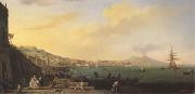 VERNET, Claude-Joseph View of Naples with Nt.Vesuvius (mk05) oil painting